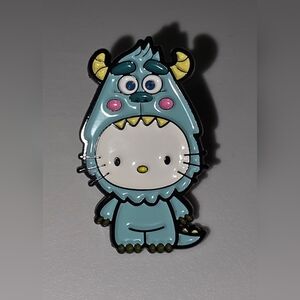 Hello Kitty In Sully Costume Pin